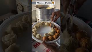 veg strem momos platter food momoes youtubeshorts [upl. by Corrinne]