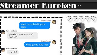 Streamer  Kuroken Fluff  Haikyuu Text ORIGINAL [upl. by Biernat]