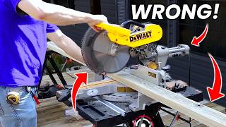 99 of Beginners Dont Know These Miter Saw Mistakes to Avoid [upl. by Itram]