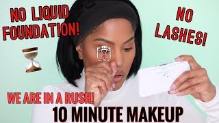 10 MINUTE MAKEUP ROUTINE MY 2019 FOUNDATION RESOLUTION  MAKEUPSHAYLA [upl. by Aes]