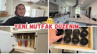 MUTFAK DOLAP İÇİ TEMİZLİK VE DÜZENİM 🏡 MUTFAĞIMA YERLEŞİYORUM 😍 DÜZEN VE TEMİZLİK VLOG [upl. by Rojas]