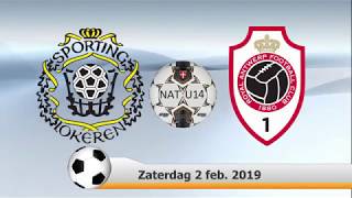 Nat Elite U14  Sporting Lokeren  Royal FC Antwerp [upl. by Ahsir]