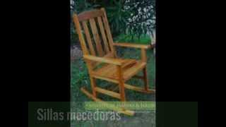 Sillas mecedoras  Muebles de madera y jardín COM [upl. by Ainecey70]