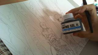 Live drawing  My own manga 3 encrage dune illu [upl. by Franchot]