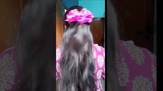 Hair style with real flowers 🌹shortvideo trending hairtutorial viralvideo [upl. by Ahtamat961]