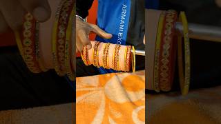 Red Laminated Bangles 🥰 short bangles chudiyan viralvideo dulhan sringar ytshort like [upl. by Olegnaid681]