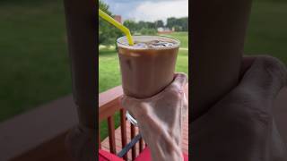 Almond Joy meets Mounds bar icedcoffee 🥥🍫 drink homemade homecafe coffeelover coffeetime [upl. by Ahsoet]