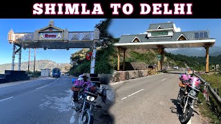 Shimla to Delhi  Ladakh Ride  Spiti Valley Ride [upl. by Ssilb]