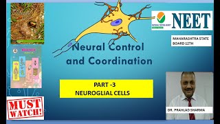 Neural Control and Coordination l Neural Tissue  Neuroglial cells l by Dr Prahlad Sharma Sir [upl. by Nylak]