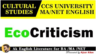 Ecocriticism  Ecocriticism or Green Studies  Ecocriticism In English Literature  Ecocriticism NET [upl. by Siro]