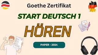 German A1 Hören Modelltest mit Lösungen  GoetheTELC Zertifikat Deutsch Exam 2025 [upl. by Harbot]