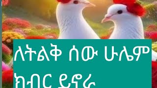 ለትልቅ ሰው ሁሌም ክብርይኖራ [upl. by Phene]