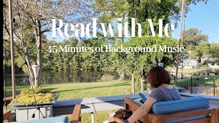 Relaxing Backyard Reading Session  45Min Read with Me 독서 [upl. by Asennav]