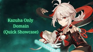 C0 Kazuha Solo Domain Showcase Genshin Impact [upl. by Skyla]