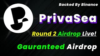 🪂Backed By Binance  Privasea Round 2 Airdrop Live All users [upl. by Attiuqaj697]