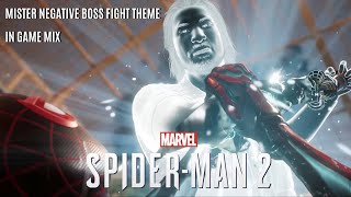 Mister Negative Boss Fight Theme  InGame Unofficial Soundtrack Marvel’s SpiderMan 2 [upl. by Latricia]