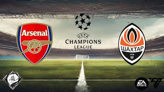 Arsenal x Shakhtar  3 rodada da Uefa Champions League 2425  EA FC [upl. by Annavoj12]