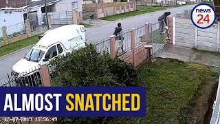 WATCH Quick thinking PE pitbull owner stops thieves from stealing beloved pet [upl. by Wiley]