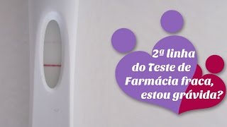 Segunda Linha do teste de farmácia fraca [upl. by Rolo]