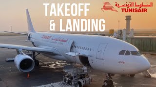 Takeoff and Landing  Tunisair A330200  Montreal to Tunis [upl. by Gide]