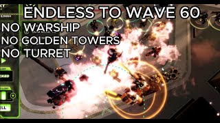 ENDLESS MODE TO WAVE 60 NSP  Tower defense X [upl. by Ahsiner]