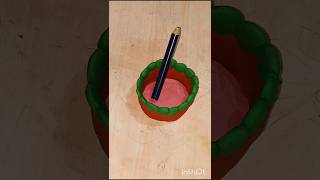 Beautiful pen holder easy making caly sart subscribe shortvideo trending shortfeed shorts [upl. by Ahseya]