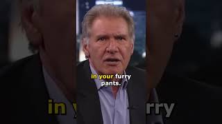 Harrison Ford STORMS OUT On Jimmy Kimmel starwars harrisonford hansolo shorts chewbacca [upl. by Aknahs]