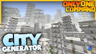 Minecraft City Generator in only one command 18 [upl. by Beckie]