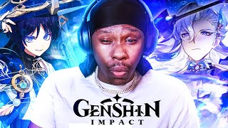 First Time REACTION to All GENSHIN IMPACT Version Trailers  3242 [upl. by Auqenahc]