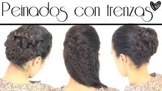 Peinados de trenzas  Hairdos with braids [upl. by Nawd857]