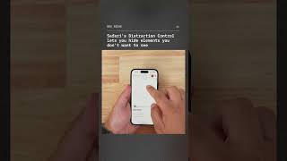 iOS 18 Safaris New Distraction Control ios18 [upl. by Frodi590]