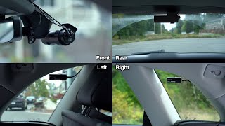 4 Channel Dashcam Setup 360 Degree Recording [upl. by Eenttirb]