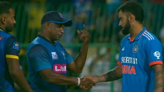 Virat Kohli crying due to Team Indias defeat SL then Jayasuriya shook hands with him and Encouraged [upl. by Barthold]