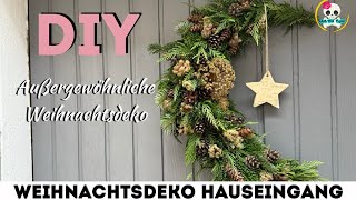 DIY TÜRKRANZ mal anders  WEIHNACHTSDEKO für den HAUSEINGANG [upl. by Nordine630]