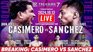 🔴LIVE John Riel Casimero vs Saul Sanchez October 13 2024 Super Bantamweight10 Rounds [upl. by Darnoc]