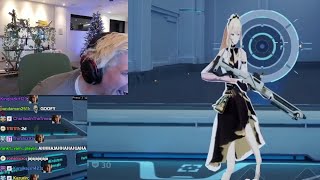 xQc Dies Laughing at this 2D inGame Mechanic [upl. by Takakura749]