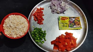 masala Oats recipe 😋 how to make masala oatsoats recipeoats recipeoats healthy oats recipe [upl. by Niabi]