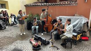 Blackstick played by The Hot Teapots performing at stage Stuzzichini for jazz Ascona 2024 [upl. by Cilka106]