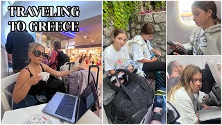 TRAVELING TO GREECE 🇬🇷  FIRST TIME   VLOG1634 [upl. by Jade]