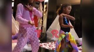 AMERICAN RAPPER LUDACRIS DAUGHTERS DANCING TO PIKI PIKI SKIRT BY ZAMBIAN ARTIST AFUNIKA [upl. by Nylsor193]