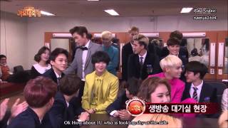 ENG SUB 131227 K GayoDaejun EXO Backstage [upl. by Otilesoj]