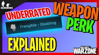 Most Underrated Weapon Perk Modern Warfare Warzone  Frangible Disabling Explained [upl. by Netsrek]