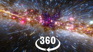 VR 360 Space Journey out of our solar system at faster than light speed video for virtual reality [upl. by Dyson]