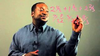 How to Add Three Sets of Mixed Fractions  Applied Mathematics [upl. by Ahsinhoj]