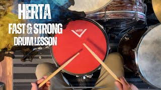 Make Your Hertas Fast amp Strong Drum Lesson [upl. by Pebrook720]