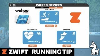 Zwift Running with a Wahoo Tickr XRun HR Monitor [upl. by Gilder]