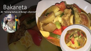 Bakareta at lutong bahay at Bongs kitchen [upl. by Neelloj641]