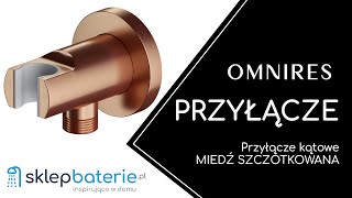 Przyłącze kątowe Miedź szczotkowana OMNIRES 8873CPB  SklepBateriepl [upl. by Jemma]