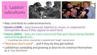 05 Gender amp Education Boys Achievement Gender Identity Subject Choices [upl. by Netnerb]