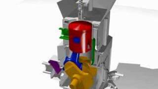 Two Stroke Engine Animation [upl. by Rist]